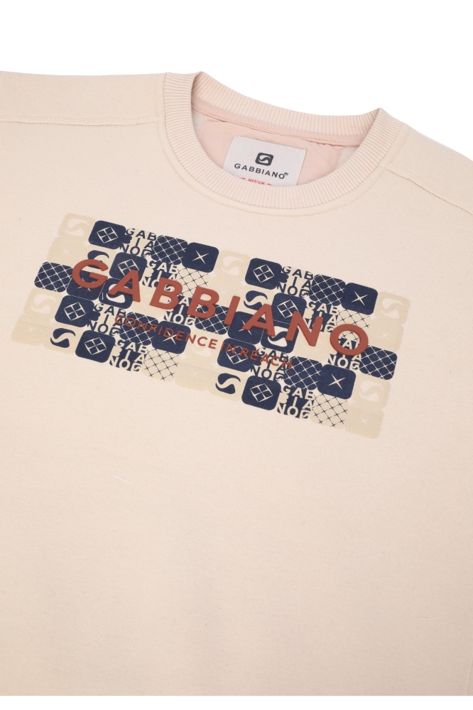 SWEATER MET TEKST 774270 1002 sand